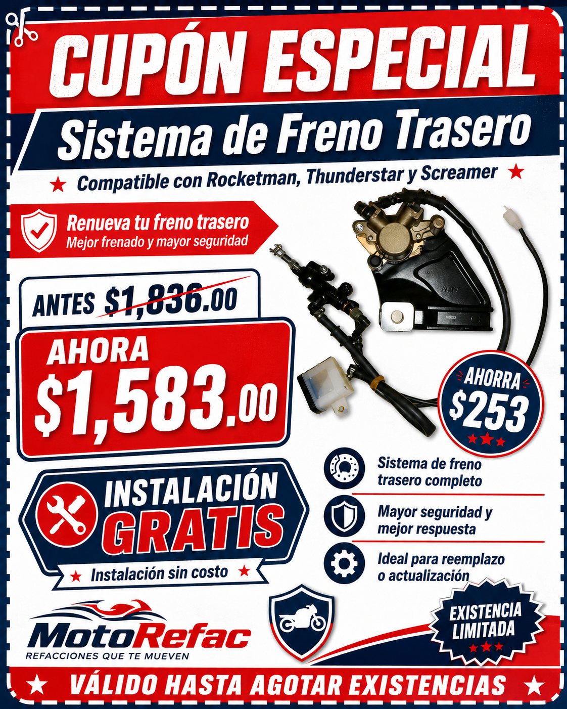 Cupón 2 — Promoción MotoRefac