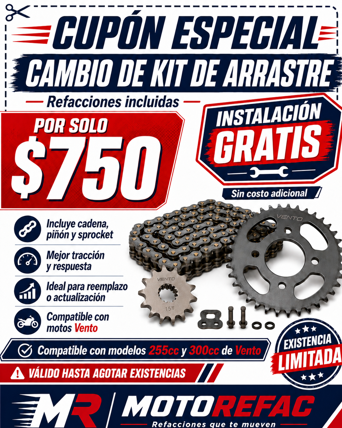 Cupón 4 — Promoción MotoRefac